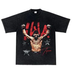 格闘技 イリア トプリア Ilia Topuria UFC ヴィンテージ加工 コットン 半袖 Tシャツ 男女兼用 S～3XL