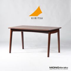 ダイニングテーブル 起立木工 KIRITSU MOKKO ノルディ w130 ウォールナット 無垢材 ナチュラルモダン 北欧デザイン 国産家具 4人用 食卓 IDC大塚