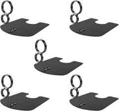 NYANDELMO ポップスタンド リングスタンド プライスカード 写真立て 5個セット(ブラック,  5cm)