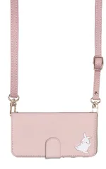 iPhone 16 ケース 手帳型 アイフォン16 スマホケース スマホショルダー レザー ストラップ うさぎ ウサギ 兎 ブルー かわいい  調節可能 130cm  カラー04