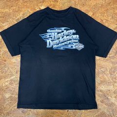 00s USA製 HARLEY-DAVIDSON Tシャツ 両面 くすみブルー - メルカリ