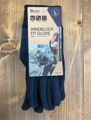 【未使用品】防風フィットグリップグローブ Lサイズ 防寒 作業 すべり止め 手袋