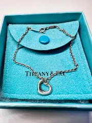 美品 TIFFANY＆Co  エルサペレッティ  オープンハート ブレスレット素材SV925 サイズ全長:約19cm トップ：W 約1.1cm　H 約1cm 付属品　箱　保存袋