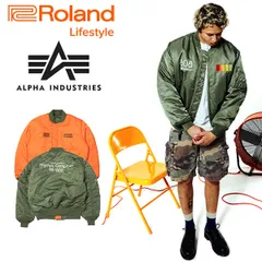 アルファ  MA-1 インダストリーズジャケット メンズ Roland コラボ 808 Flight Jacket リバーシブル フライトジャケット Alpha Industries RL23W018
