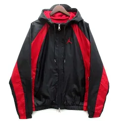 ナイキ NIKE ジョーダン エッセンシャル ウーブン ジャケット パーカー ウィンドブレーカー DJ9829-010 ブラック レッド 黒 赤 L