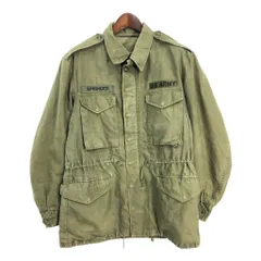 50年代 米軍実物 U.S.ARMY M-51 フィールドジャケット ヴィンテージ ミリタリー オリーブ (メンズ MEDIUM LONG) 中古 古着 S4884
