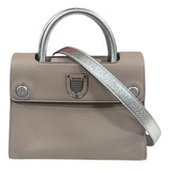 ディオール エヴァーミニ ショルダーバッグ レザー ベージュ レディース  Dior  中古 ディオール