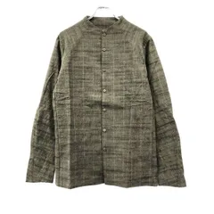 DEVOA デヴォア 24AW Shirt Washed Cotton ノーカラーシャツ SHE-DCCSH グレー 3のサムネイル