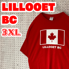 【ビッグサイズ】カナダ　リロウェット　アウトドア　キャンプ　Tシャツ　3XL　レッド　CANADA古着　MTTS2309-105