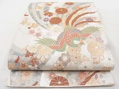 平和屋着物◎佐賀錦　六通柄袋帯　唐織　花宴の舞　九百錦　金銀糸　逸品　BAAI9329sa
