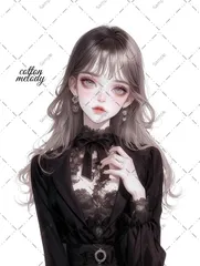 No.1197 オリジナル 人物ステッカー オリジナル人物ステッカー 女の子ステッカー 紙もの コラージュ コラージュ素材