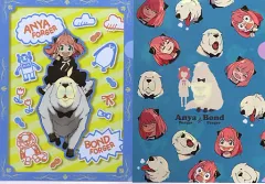 【中古】クリアファイル アーニャ＆ボンド/ブルー×イエロー A4クリアファイル2枚セット 「一番くじ SPY×FAMILY -Embark on a mission-」 H賞