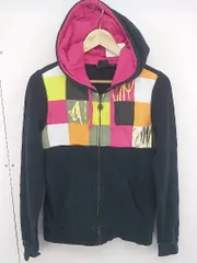 ◇ VOLCOM ボルコム 裏起毛 ジップアップ 長袖 パーカー サイズ S ブラック マルチ レディース  【1204250000806】のサムネイル