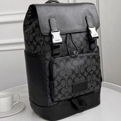 コーチ バッグ メンズ COACH リュック シグネチャー トラック バックパック アウトレット C2712 QBMI5 チャコール×ブラック