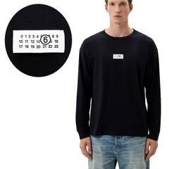 1 MM6 Maison Margiela エムエムシックス SH0GC0034 S24312 ブラック Tシャツ カットソー 長袖