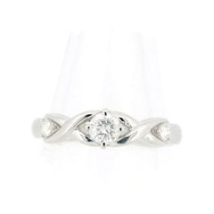 ヴァンドーム青山 ダイヤモンド リング 指輪 0.20ct 0.06ct 8号 Pt1000(プラチナ) 質屋出品