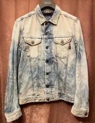 MADE IN ROMANIA製 Diesel Industry ダメージ加工デニムジャケット ライトインディゴ Mサイズ
