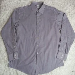 美品 USA製【BROOKS BROTHERS】ブルックスブラザーズ 長袖シャツ　ストライプシャツ コットン100%