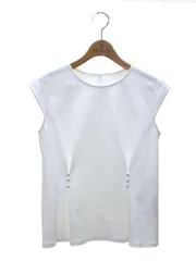 ルネ basic 5027300 Tシャツ カットソー 36 ホワイト パール タック IT6XLMC7L1Q1