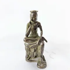 国宝　弥勒菩薩　半跏思惟像&中国古代仏像　セット Amazon｜仏像 弥勒菩薩半跏思惟像 銅像 仏壇 置物 (Size : 20CM