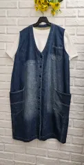 A2947 デニムベスト ワンピース