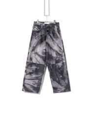 SUGARHILL　シュガーヒル　 SHIBORI-SOME LEATHER DENIM PANTS20AWLA03