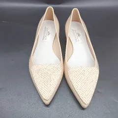 ◇ Θ TEMPERATE テンパレイト フラット パンプス レインシューズ サイズ38 ベージュ レディース E  【1503310001792】