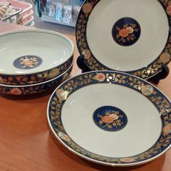 九谷焼 新品 6号皿揃 錦絵 中皿 伊野正峰 - メルカリ