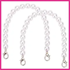 14mm*32cm 持ち手 ビーズ持ち手 2本 バッグ ビーズ付き持ち手 取っ手 ビーズストラップ 交換用バッグチェーン (14mm*32cm)