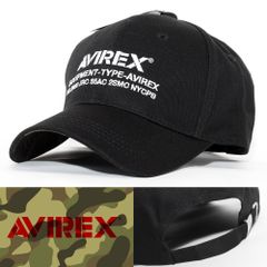 ローキャップ 帽子 メンズ AVIREX ブラック 14534000-80