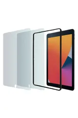 新品 第3/1世代 10.5 iPad iPad (2019/2017年) iPad (2021/2020/2019年) ガラスフィルム 第9/8/7世代 10.2 ガイドフレーム付 画面カバー率99% 2枚入り フィルム TBWA19RFLGGJ2 9世代