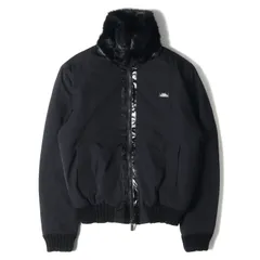 EMPORIO ARMANI エンポリオアルマーニ ブルゾン サイズ:XL ワンポイントロゴプレート ハイネック 内ファー ナイロン ブルゾン アウター ダブルジップ ジャケット ブラック 黒 【メンズ】のサムネイル