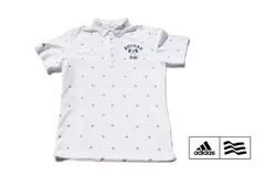 【中古】アディダス｜adidas｜ゴルフ｜テーラーメイドゴルフ｜シグニチャー柄半袖ポロシャツ｜メンズゴルフウェア｜M