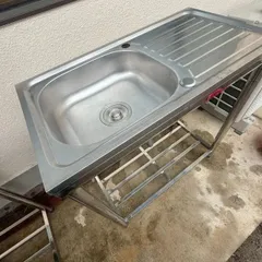 M▽業務用 厨房 流し台 シンク ステンレス 一槽 (Fe1900)