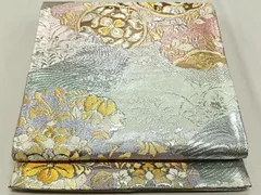 ZF-680 袋帯 九百錦 しょう美 高級 牡丹 正絹 六通 入学式 卒業