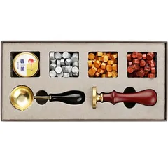 シーリングワックス セット ワックスビーズ シーリングスタンプ スプーン ろうそく 蝋封 セット