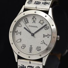 新品電池/稼働 FOSSIL クォーツ メンズ 腕時計 ヴィンテージ アメカジ