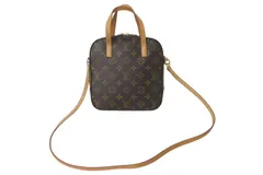 LOUIS VUITTON ルイ ヴィトン モノグラム スポンティーニ 2WAYハンドバッグ M47500 ブラウン 廃盤 美品 中古 4c072830