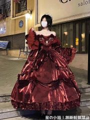 新品未使用 lolita  豪華姫系ワンピース 豪華フルセット 撮影会 舞台演出 推し活 ハロウィン 仮装 可愛 レトロ風 オリジナル jsk ロリータ ワンピース  美しい刺繍 LO-132
