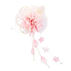 特価　髪 飾り 飾り 髪 振袖 結婚式 卒業式 髪留め 和装 着物 コーム 袴 七五三 水引き 花 成人式 ヘアアクセサリー 浴衣 髪飾り 3カラー [OTAKUMARKET]