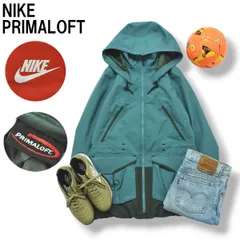 【高機能】 ナイキ NIKE フーデット ウィンド ジャケット キルティング 中綿 プリマロフト PRIMALOFT M ターコイズ グリーン スポーツ カジュアル ウェア ジャンパー レディース ♪