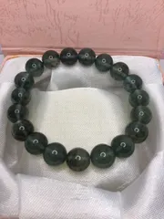 グリーンルチルクオーツ　ブレスレット　天然石パワーストーン：激安価格（まとめ買い3点以上同梱包の割引10%対象商品：要相談）：天然石高品質AA商品：管理No.817