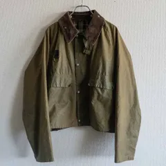 【90S/Lサイズ】 BARBOUR 【SPEY Jacket】L スペイ オイルド フィッシング ジャケット 短バブ 90年代 25050003のサムネイル
