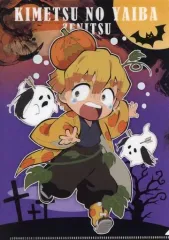 【中古】クリアファイル 善逸＆伊之助 リバーシブルA5クリアファイル 「鬼滅の刃×ufotable cafe DINING ハッピーハロウィン 第1弾」