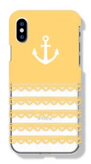 Xperia 5 SO-01M SOV41 803SO ケース カバー エクスペリア5 スマホケース ハードケース マリン 海 レース ボーダー パステルカラー 大人 かわいい 海 人気 クリア 透明 カラー10