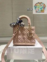 【今日WTO】Dior Lady Dior Bag ディオール レディー ディオール バッグ（羊皮）-WTO輸入-OQ43