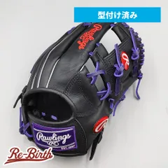 【新品】 ローリングス 少年軟式グローブ / オールラウンド用 型付け済み (パープル / colored by Re-Birth) [NE906]のサムネイル