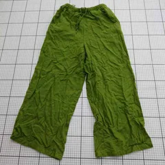 ◇ ⊂  URBAN RESEARCH リネンレーヨンパンツ グリーン系 Mサイズ レディース E  【1509100017462】