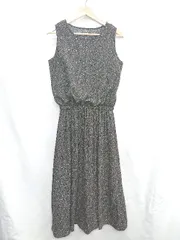 ◇ ⊂ ROPE PICNIC ロペピクニック 総柄 ロング丈 ワンピース サイズ38 ブラック ブラウン　グリーン レディース E  【1501230036757】