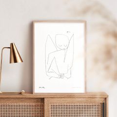 【A2】パウル・クレー Forgetful angel（忘れっぽい天使） アートポスター アブストラクト 名画 絵画 特大 アートパネル AP265